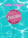 Custom Barbie Cake Topper