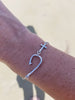 Cross and Hook Anklet