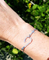 Cross and Hook Anklet
