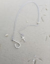 Cross and Hook Anklet