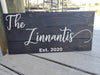 Elegant Last Name Sign