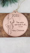 Funny Covid Ornament - The Year We Took it Off
