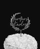 Mr & Mrs Wreath Cake Topper