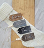 3D Wooden Stocking Tags