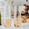 Personalized Bride and Bridal Party Glasses