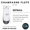 Custom Name Champagne