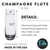 Personalized Bride and Bridal Party Glasses