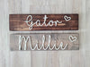 Pet Name Sign with Heart