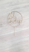 Oh Baby Cake Topper