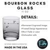 Custom Groomsman Gift Bourbon Glasses