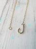 Tiny Fish Hook Necklace