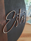 Two Toned Name Sign