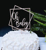 Geometric Oh Baby Cake Topper