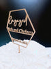Personalized Engaged Cake Topper