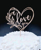 I Love You Cake Topper