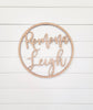 Round Custom Name Sign