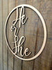 He or She Baby Shower Sign