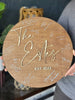 Round Wedding Guest Signature Sign