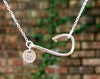 Sterling Silver Fish Hook Necklace