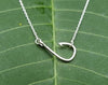 Sterling Silver Fish Hook Necklace