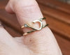 14kt Gold Adjustable Hook Ring