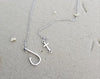Cross and Fish Hook Necklace