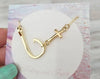 Cross and Fish Hook Necklace