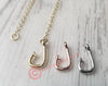 Tiny Fish Hook Necklace